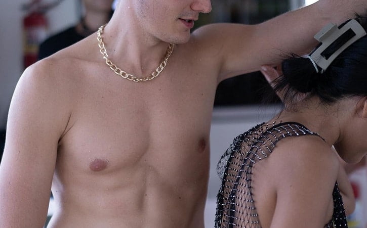Bangkok swingers at a sex party