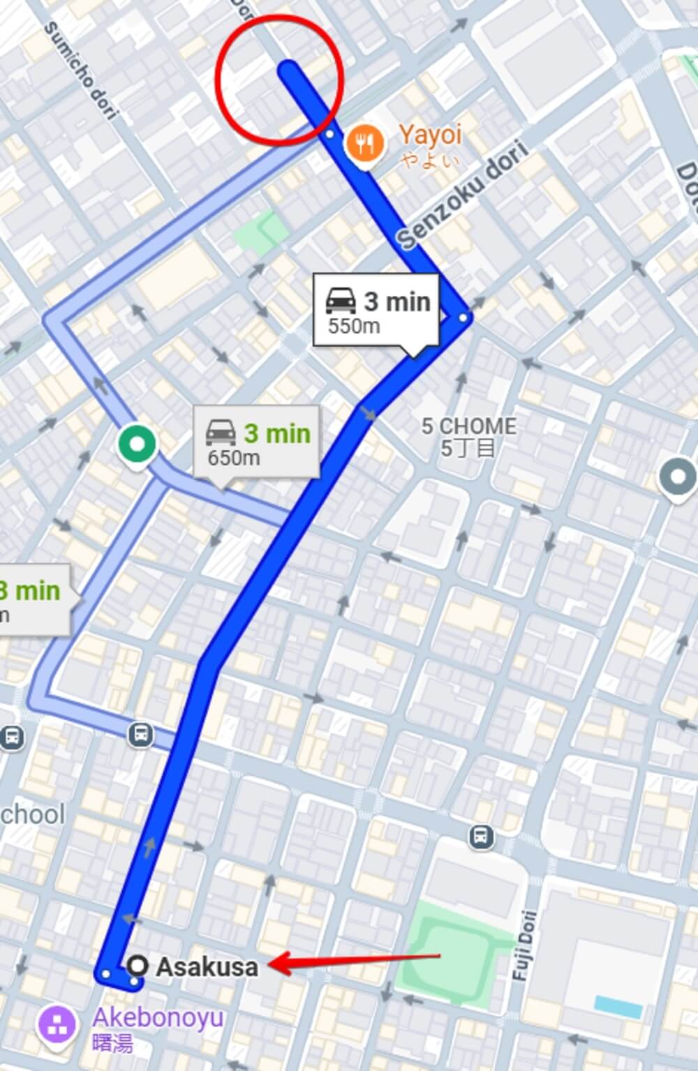 Location of Y-Shirt Soap Brothel