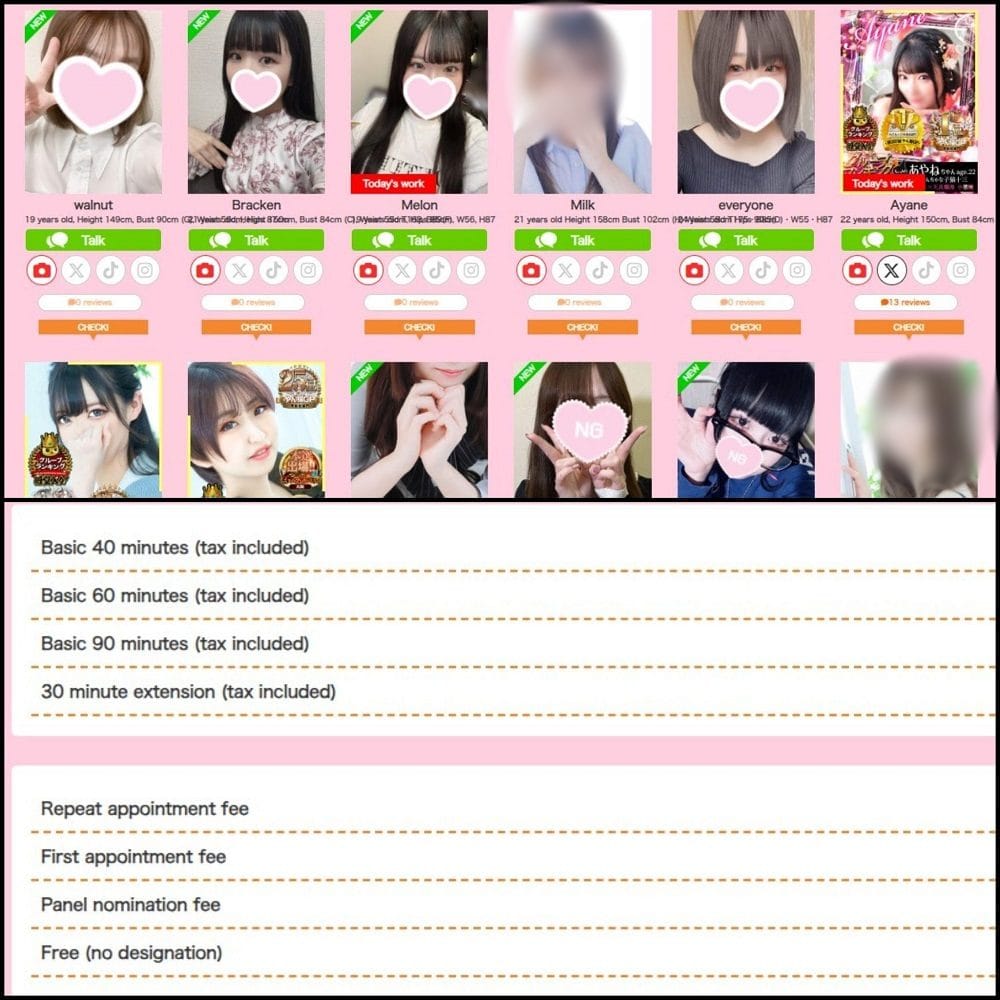 Prices of Escorts in Osaka
