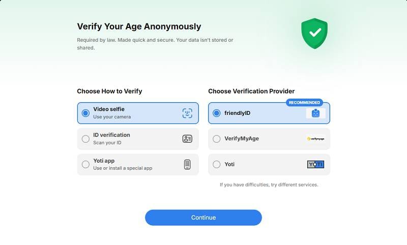 Age Verification on StripChat