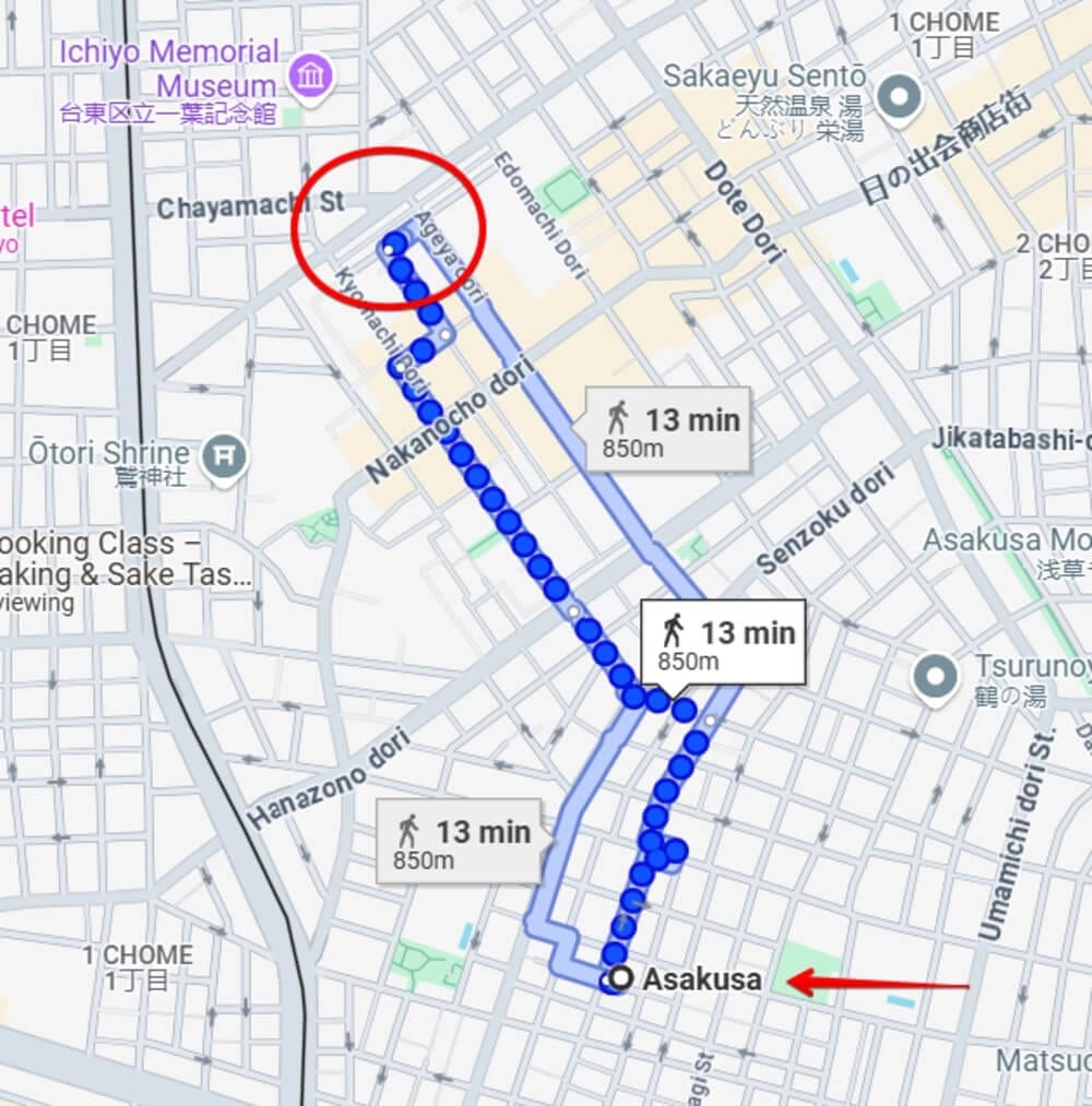 Location of Casanova Soapland