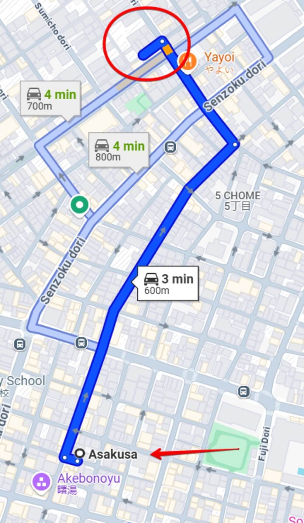 Location of Etoile Soapland