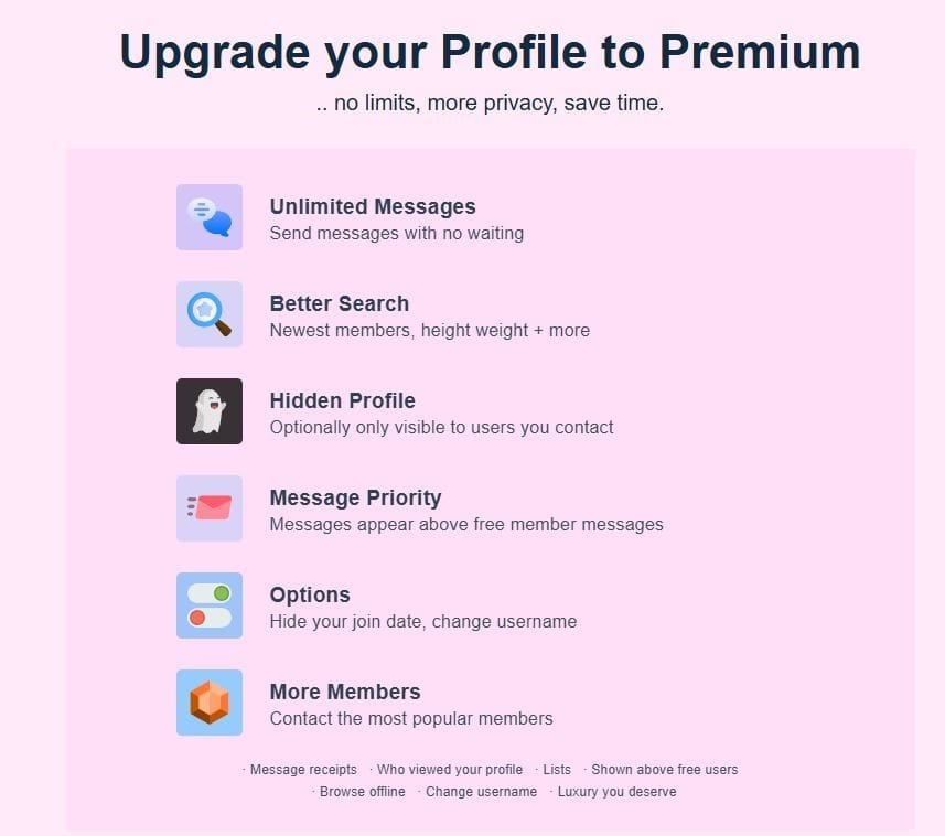 Premium Features of PinaLove